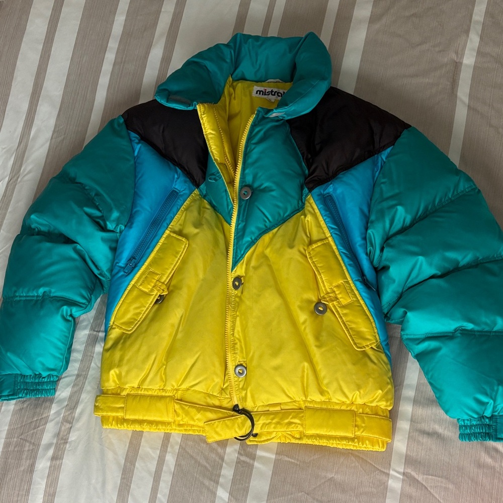 Vintage colorblock ski jacket